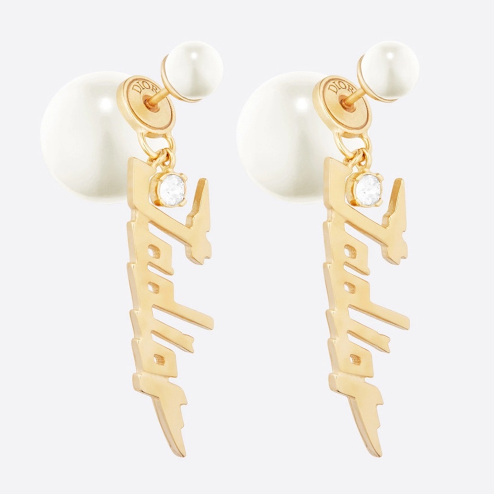 ‼️SOLD‼️DIOR TRIBALES JADIOR STUD EARRINGS IN GILT METAL